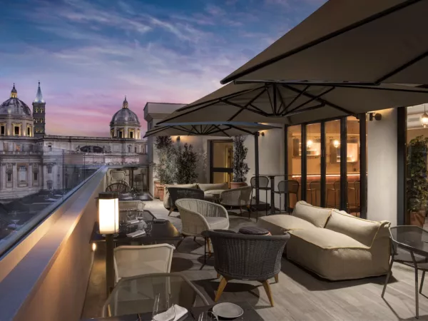 DoubleTree by Hilton Rome Monti rooftop bar
