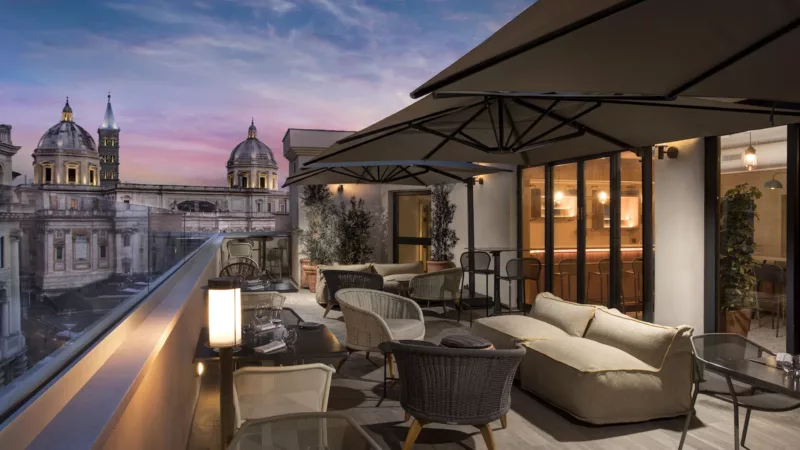 DoubleTree by Hilton Rome Monti rooftop bar
