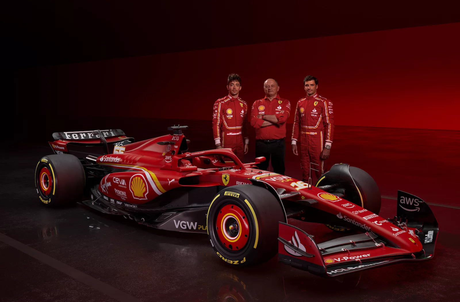 Ferrari SF-24 team