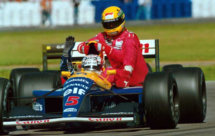 Ayrton Senna Nigel Mansell
