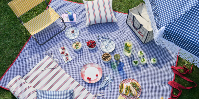Picnic di primavera con stile: la capsule collection Aline di La Redoute 1 collezione Aline picnic