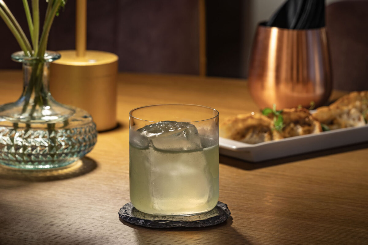 Rassegna gourmet con chef d'eccellenza a Casa Clàt a Cagliari 10 Cocktail Drink Green Harmony
