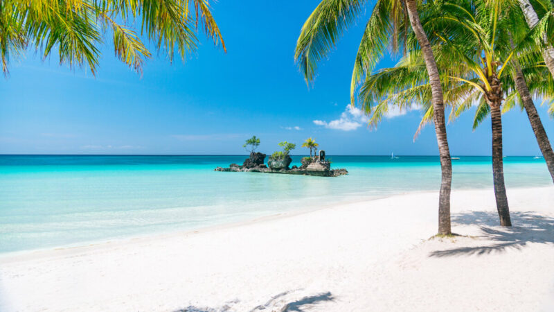 White Sand Beach Boracay Island Filippine
