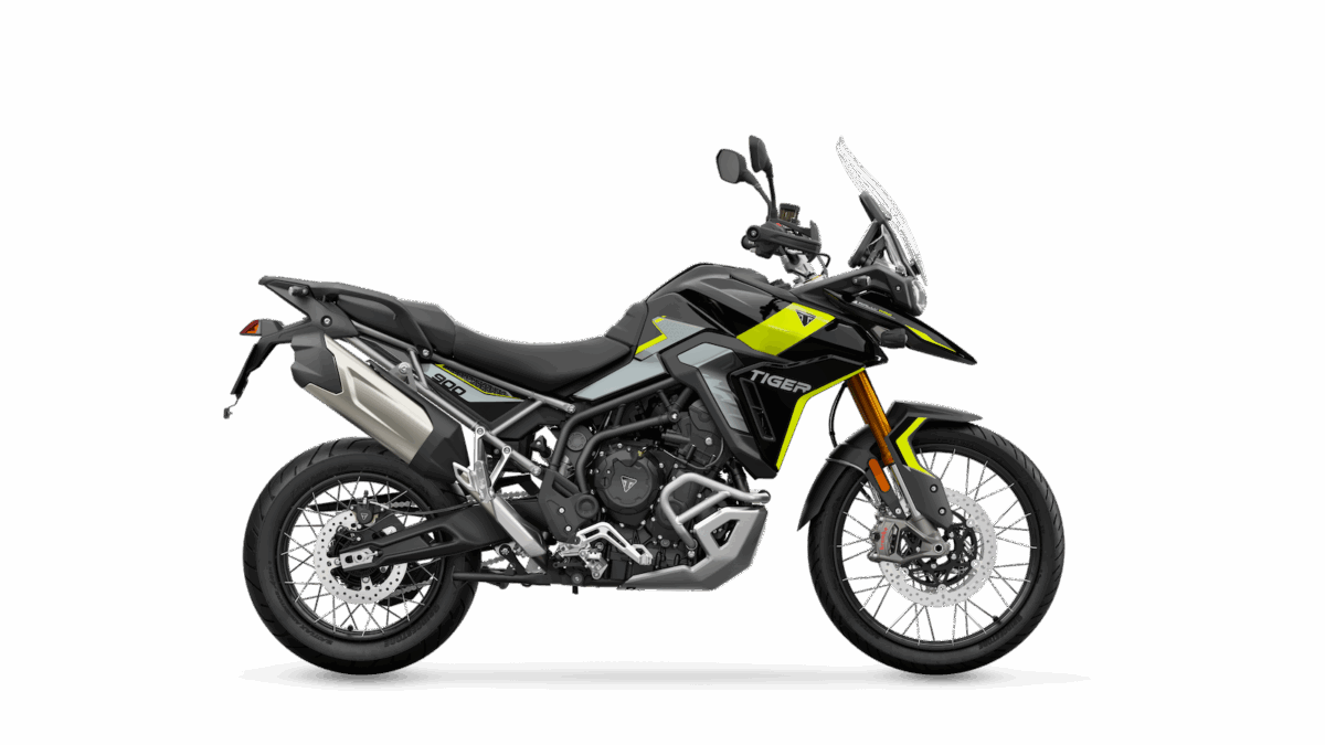 Nuovi colori 2026 per le moto Triumph: stile e audacia a tinte decise 3 moto Triumph tiger 900 Rally Pro my 26