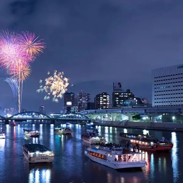 Festival fuochi d’artificio a Tokyo