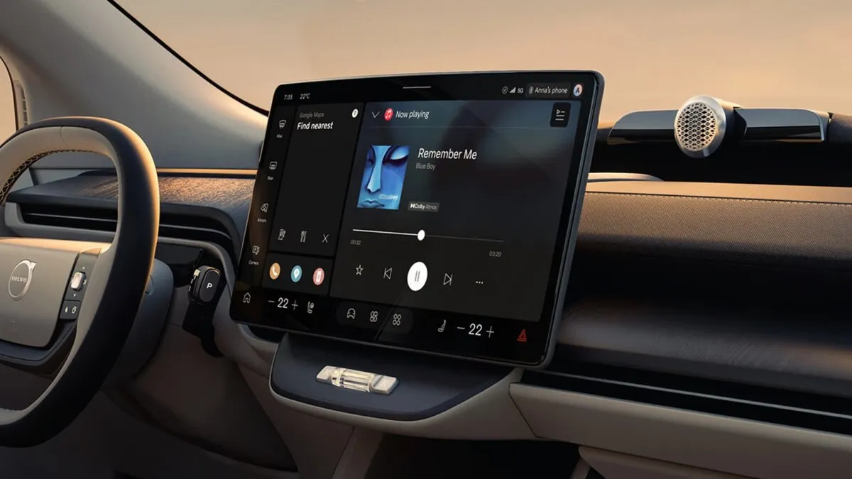 Display Volvo EX60 Elettrico